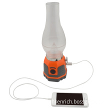 New Arrival Blowing Control LED Kerosene Lamp with Power Bank